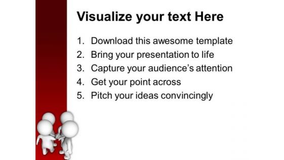 3d Men Hand On Hand PowerPoint Templates Ppt Backgrounds For Slides 0713