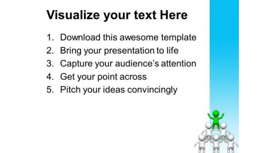 3d Men In Pyramid Leadership Business PowerPoint Templates Ppt Backgrounds For Slides 0713