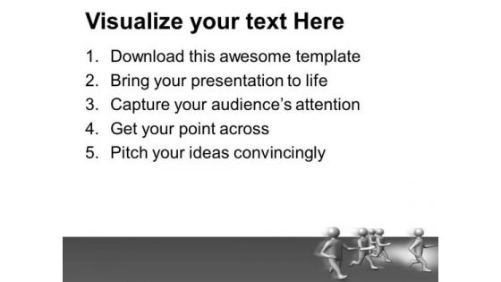 3d Men Running Leadership PowerPoint Templates Ppt Backgrounds For Slides 1112
