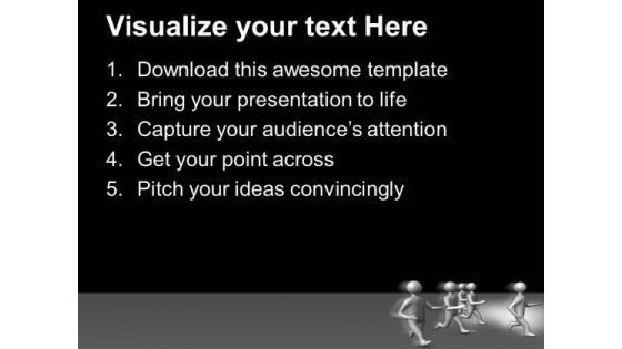 3d Men Running Leadership PowerPoint Templates Ppt Backgrounds For Slides 1112