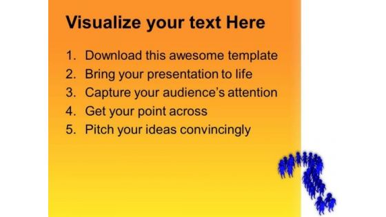 3d Men Standing In Questionmark Shape PowerPoint Templates Ppt Backgrounds For Slides 0813