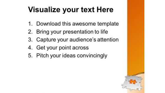 3d Missing Jigsaw Puzzle Strategy PowerPoint Templates Ppt Backgrounds For Slides 0413