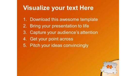3d Missing Jigsaw Puzzle Strategy PowerPoint Templates Ppt Backgrounds For Slides 0413