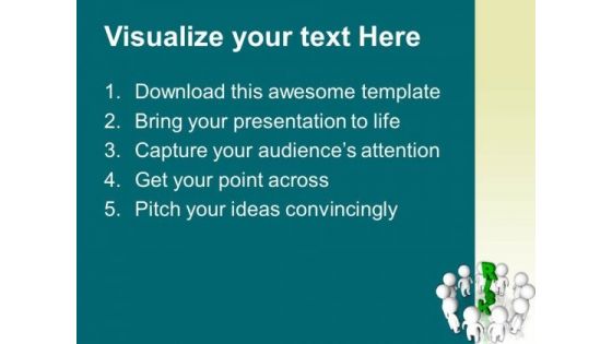 3d People Around Green Risk PowerPoint Templates And PowerPoint Themes 1012