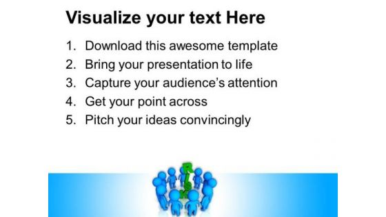 3d People Around Risk Business Concept PowerPoint Templates And PowerPoint Themes 0912