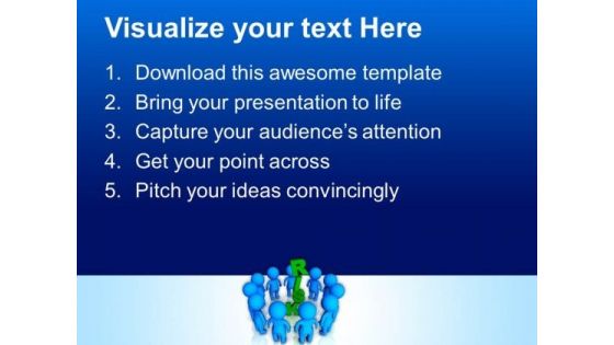 3d People Around Risk Business Concept PowerPoint Templates And PowerPoint Themes 0912