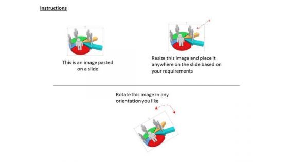 3d People On Pie Chart PowerPoint Templates