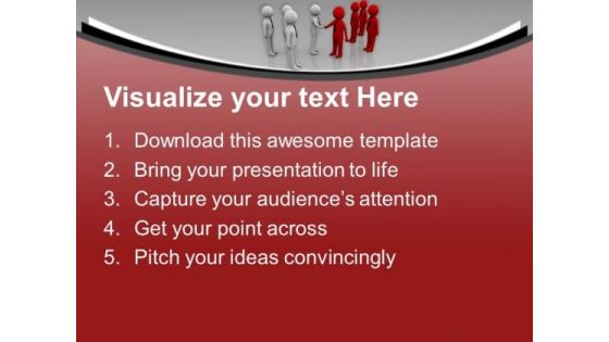 3d People Two Teams Shaking Hands PowerPoint Templates Ppt Backgrounds For Slides 0213