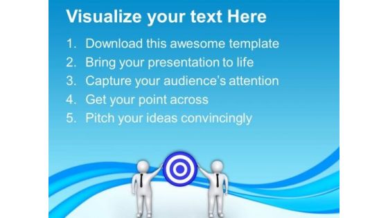 3d People With Target Teamwork Concept PowerPoint Templates Ppt Backgrounds For Slides 0713