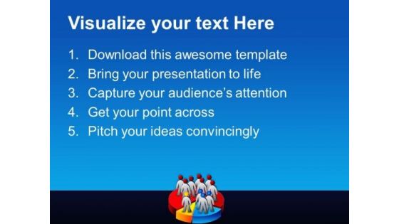 3d Pie With Man Business PowerPoint Templates And PowerPoint Themes 0312