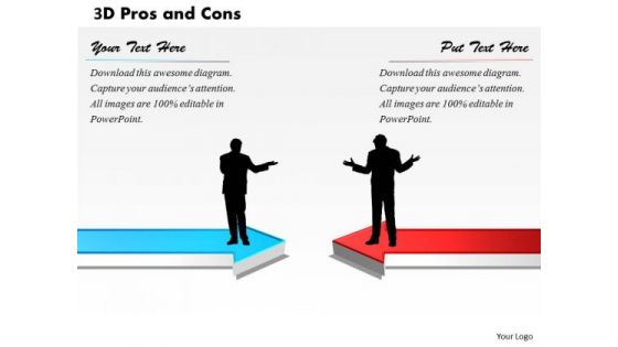 3d Pros And Cons PowerPoint Presentation Template