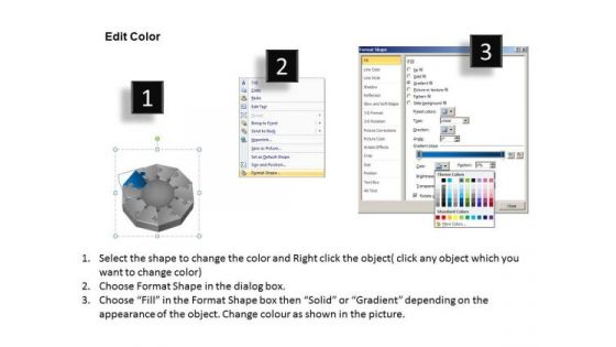 3d Puzzle 10 Staged Process Diagram Business Plan Consulting PowerPoint Slides