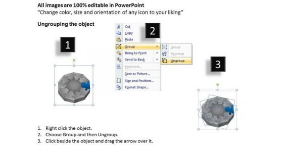 3d Puzzle 10 Staged Process Diagram Ppt Software For Business Plans PowerPoint Slides