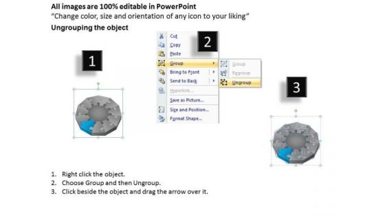 3d Puzzle 11 Staged Process Diagram Ppt Business Plan PowerPoint Templates