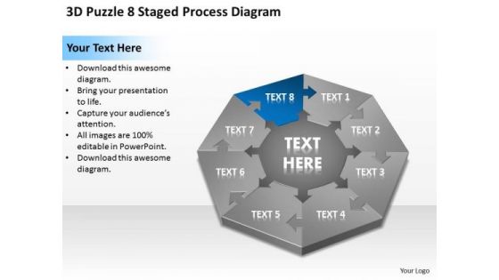 3d Puzzle 8 Staged Process Diagram Ppt Business Plans Samples PowerPoint Slides 3d Puzzle 8 Staged Process Diagram Ppt Business Plans Samples PowerPoint Slides