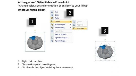 3d Puzzle 8 Staged Process Diagram Ppt Business Plans Samples PowerPoint Slides