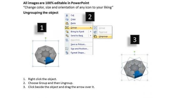 3d Puzzle 8 Staged Process Diagram Ppt Your Business Plan PowerPoint Slides