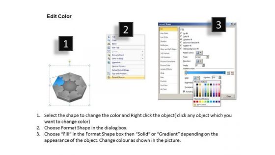 3d Puzzle 8 Staged Process Diagram Sample Business Proposal Outline PowerPoint Slides