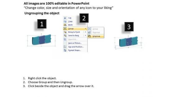 3d Puzzle Horizontal Implementation Process Stages Home Electrical Wiring PowerPoint Templates