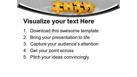 3d Puzzle Representing Growth PowerPoint Templates Ppt Backgrounds For Slides 0413