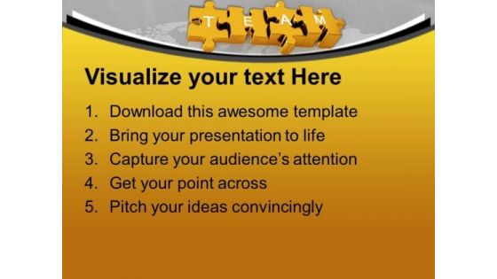 3d Puzzle Representing Growth PowerPoint Templates Ppt Backgrounds For Slides 0413