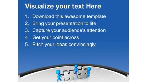 3d Puzzle With Graphics Showing Problem Solving PowerPoint Templates Ppt Backgrounds For Slides 0413