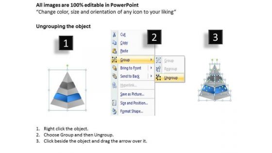 3d Pyramid 5 Staged Dependent Process Finance Ppt Business Plan Wizard PowerPoint Templates