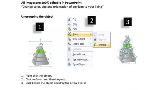 3d Pyramid 6 Staged Independent Process Business Ppt Operational Plan PowerPoint Templates