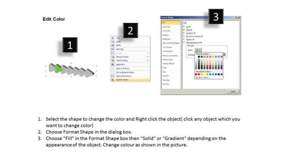 3d Regular Implementation 7 Steps Ppt Free Flowchart PowerPoint Slides