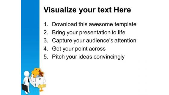 3d Render Of Sold House PowerPoint Templates Ppt Backgrounds For Slides 0713