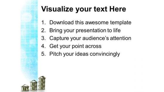 3d Render Real Estate Marketing Concept PowerPoint Templates Ppt Backgrounds For Slides 0213