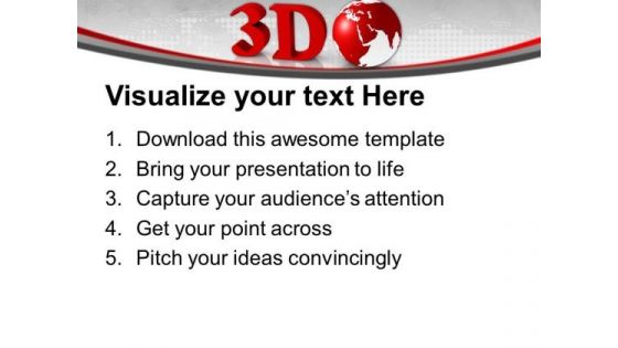 3d Representation Of Global Structure PowerPoint Templates Ppt Backgrounds For Slides 0413