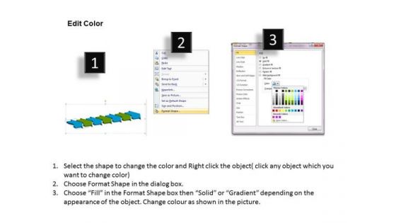 3d Seven Arrows In Queue Explaining 7 Issues Vision Office Stencils PowerPoint Templates