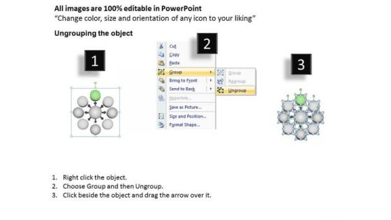 3d Stages Of Process Analysis 8 Concepts Cycle Spoke Chart PowerPoint Templates