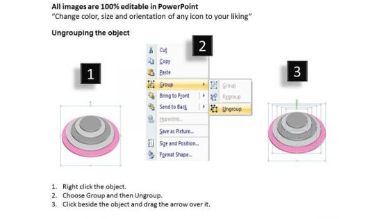3d Step By Diagram 5 Stages Business Plan Template Word PowerPoint Templates
