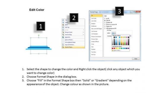 3d Step By Process Diagram Ppt Writing Business Plan PowerPoint Slides