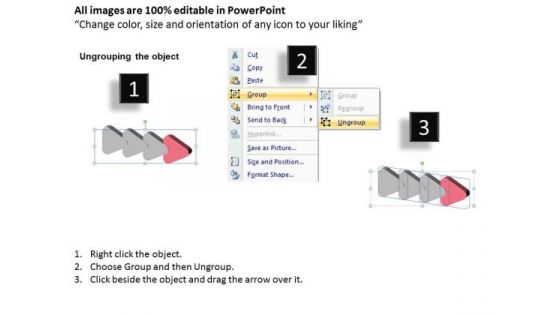 3d Straight Flow Arrows 4 Stages Make Chart PowerPoint Templates