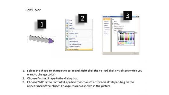 3d Successive Arrows 6 Stages Process Flowchart Examples PowerPoint Templates