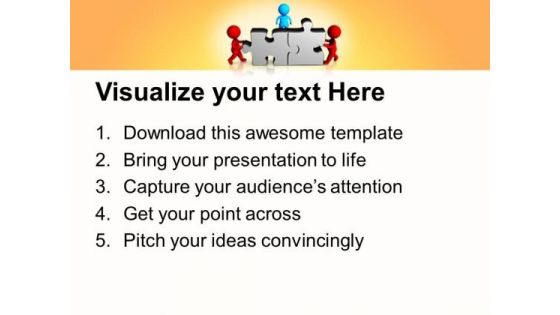 3d Team Cooperation Business Solution PowerPoint Templates Ppt Backgrounds For Slides 0413