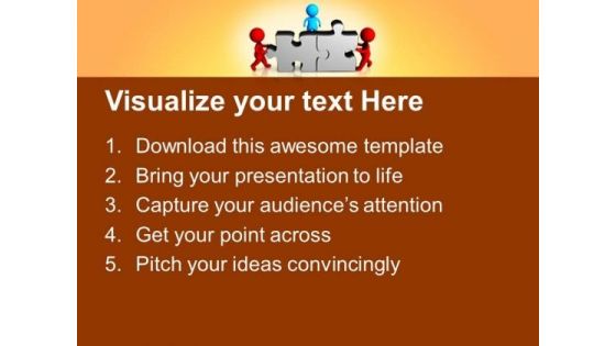 3d Team Cooperation Business Solution PowerPoint Templates Ppt Backgrounds For Slides 0413