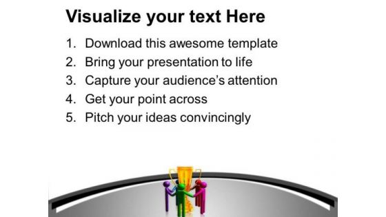 3d Team Enjoying Success Competition PowerPoint Templates Ppt Backgrounds For Slides 0413