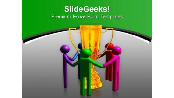 3d Team Enjoying Success Competition PowerPoint Templates Ppt Backgrounds For Slides 0413