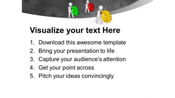 3d Team In Action PowerPoint Templates Ppt Backgrounds For Slides 0713