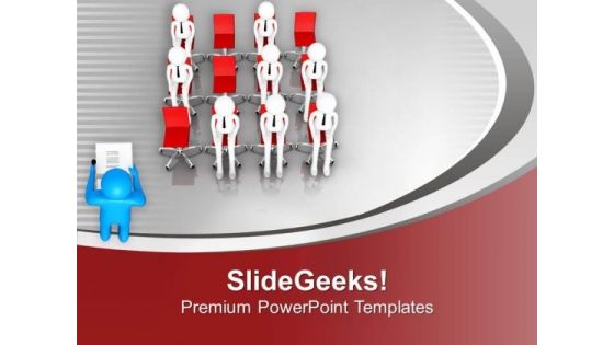 3d Team Meeting In Conference PowerPoint Templates Ppt Backgrounds For Slides 0713