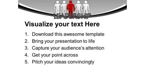 3d Team Moved Forward With Leader PowerPoint Templates Ppt Backgrounds For Slides 0713