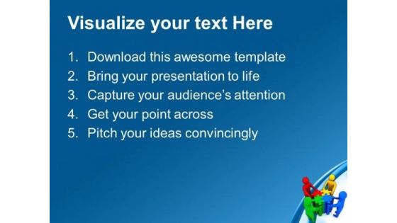 3d Team Solving Puzzles PowerPoint Templates Ppt Backgrounds For Slides 0113