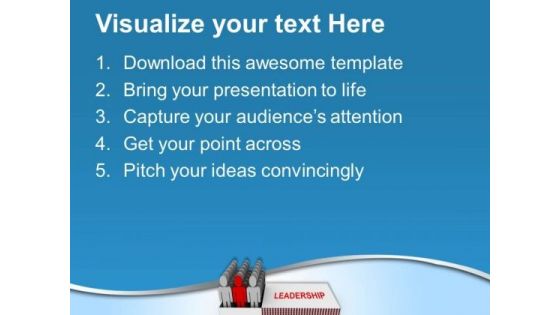 3d Team Standing In Leadership Match Box PowerPoint Templates Ppt Backgrounds For Slides 0713
