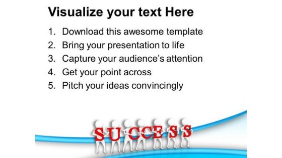 3d Team Success Illustration PowerPoint Templates Ppt Backgrounds For Slides 0813