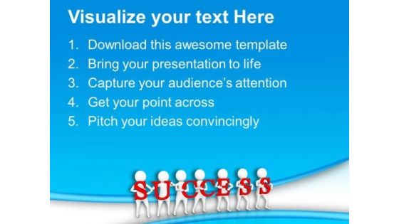 3d Team Success Illustration PowerPoint Templates Ppt Backgrounds For Slides 0813