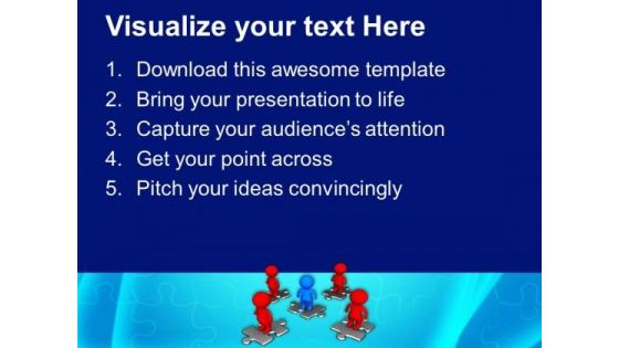 3d Team With Leader Business Strategy PowerPoint Templates Ppt Backgrounds For Slides 0413